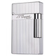 S.T.Dupont French Dupont Lighter Ligne2 silver plated aloud lighter gives boyfriend a birthday gift for men. Vertical pattern 16817