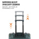 乌尼莫克（Uniamog）德国品牌登机箱小型行李箱拉杆箱男铝框密码箱新款旅行箱商务出差 曜岩黑（钢轴万向轮 升级可拆卸) 18英寸 (水杯架+承重挂钩+可登机)