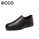 Chaussures en cuir décontractées ECCO, mocassins d'un pied Business Cow Hide Casual Men's Shoes S Lightweight Mixed 520314 Mocha Brown 52031402178 42