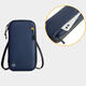 
He Jiagong travel passport bag rfid anti-theft brush multi-function passport clip overseas study large capacity storage slant royal blue