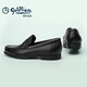 Goldlion men's shoes loafers men's leather shoes light and comfortable slip-on business casual shoes G521310528AAA black 39