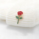 EKUSTYEE Little Prince's Rose Junior Brooch Retro Japanese Men's and Women's Valentine's Day Badge Creative Lapel Pin Accessories Birthday Gift One Serious Rose + Free Gift Box