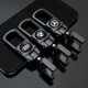 
Car keychain stainless steel accessories waist hanging creative anti-lost number plate 360 ​​rotating motorcycle keychain remote control metal keychain Honda keychain [360 rotating upgrade] gun black