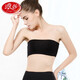 Langsha tube top women's 2-piece tube top anti-exposure one-piece bra padless bra strapless black 2 pieces one size fits all/80-120 Jin Jin equals 0.5 kg