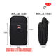 Swiss sergeant knife belt waist bag vertical mobile phone bag waist bag men's new multi-layer sports arm construction site work bag black two layers