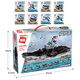 Enlightenment building blocks large aircraft carrier children's intellectual assembly toy aircraft carrier puzzle warship military boy gift 678 pieces 8 in 1 Liaoning aircraft carrier [with 8 figures]