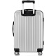 Fandia suitcase men's large-capacity 24-inch universal wheel trolley case air travel luggage password box women's leather suitcase silver