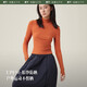 蕉下（beneunder）运动打底衫半高领女士户外运动跑步保暖外穿长袖T恤EL14223 漫暮黑 S (90)