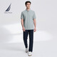 诺帝卡（NAUTICA）【单件直降】男装夏季款舒适休闲亨利领短袖POLO衫男KO3111 灰色0BB（231） M