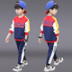 Balabo children's clothing boys' suits autumn and winter 2020 new medium and large children's suits plus velvet thickened warm sweatshirt pants fake three-piece Korean style fashion handsome boy suit blue 140 size [recommended height is about 130CM]