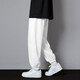 Foss Phil Retraso Pantalones casuales para hombres Summer Summer Black Spring y Autumn Nine Punta Lo suelto Occidente de patas amplias con patas de patas de patas de patas anchas para hombres.