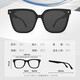 Fila fila Trendy Cool Square Sunglasses Men Street Shot HD Polaris Driving Sunglasses Women Sfi783f Envoie Lover Sfi783F-847P blanc pur-non polarisé
