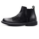 TYKT Martin Boots Men's Middle Top Winter Plus Fleece British Style High Top Shoes Retro Low Top Boots Chelsea Short Boots Leather Shoes Black Leather 39