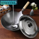 Tong Huadu Dama spoon non-stick iron pot for gas stove thickened Dama spoon chef restaurant commercial cooking 40 iron handle three-piece pot boiling pot