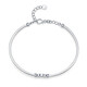 Liuguifu Jewelry PT950 Bracelet Four-leaf Clover Platinum Bracelet Women's Fashion Platinum Bracelet PT0500001