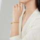 Chow Tai Fook Crushed Ice Gold Gold Ring Women's Proposal Ring (labor cost 220) EOF1216 No. 13 pure gold about 2.15g