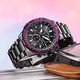 
CITIZEN photodynamic perpetual calendar artificial sapphire mirror multi-site radio wave fashion waterproof men's watch gift recommendation Red and black CB5009-55E