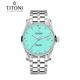 Pflaumenblüten (Titoni) Schweizer Uhr Air Bad Series Mechanische Stahlband Uhr 40mm 83908-S-691 Geschenk für Freundin