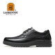 LAORENTOU leather shoes men's first-layer cowhide business casual shoes lace-up wear-resistant slip-resistant dad shoes loafers 510200819 black 42