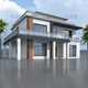 
Renyuan Villa 3882 modern style villa design drawings two-story rural self-built house economical and simple rural villa