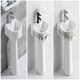 Small size pedestal basin household wash basin integrated ceramic wash basin small apartment floor-standing mini small basin 30CM (pure white) + single cold faucet