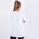 Nike Nike Women's Big Hook Logo T-shirt à cou rond respirant