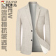 Woodpecker light luxury high-end suit men's jacket spring and autumn new business casual young and middle-aged linen thin solid color suit light blue DL18302 Woodpecker 180 140-155Jin Jin equals 0.5 kg