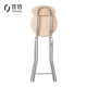 Jiabai stool folding chair home backrest dining chair wooden surface simple office conference training chair HS0002