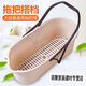 Xiaodeng mop pool thickened plastic mop pool household simple wash mop mop pool with under-drainage HFH large - single barrel + filter plate (khaki color)