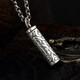 S990 Pure Silver Retro Hollow Pendant for Storage Necklace Xiangyun Pendant for Men and Women Silver Pendant Single Pendant without Chain Free Pendant Rope