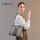 DIRUC light luxury brand bag women's bag 2023 new fashion portable chain bag atmospheric and versatile large capacity tote bag women's coffee color