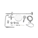 
TOTO bathroom shower top spray faucet handheld shower set dome shower TBW01S04CVD(05-L) dome shower [Facerator + Handheld shower + Top spray]