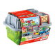 Hape Track Car Toys Holz Plug-In-Zugstadt Transportaufbewahrungssatz Kinder Baby- und Mädchen Urlaub Geschenke Zugspur Stadt Transportlager Set Aufbewahrung