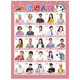 Popular Enlightenment Early Education Wall Chart Chinese Pinyin Alphabet Wall Chart Wall Sticker for Early Years to First Grade Consonants and Finals Training Children Learning Artifact Baby Characters + Fruits