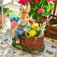 Yimingyuan Garden Decoration Courtyard Floor-standing Simulation Cartoon Rabbit Ornament Living Room Balcony Creative Arrangement Animal Sculpture Backrest Rabbit