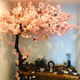 Flower e flow simulated cherry blossom fake peach tree large plant simulated cherry blossom tree simulated peach blossom tree wishing tree peach blossom living room decoration round 3.5 meters high 3.5 meters wide