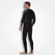 Sharbat quick-drying sun protection wetsuit men's one-piece long-sleeved trousers full-body swimsuit large size surfing and snorkeling wetsuit 1330 blue and black L 50-60KG