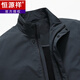 Hengyuanxiang cavalry windbreaker men's mid-length casual spring and autumn middle-aged new slim coat middle-aged stand-collar coat dark green 170/M