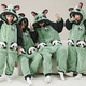 Junge Liebeswörter Eltern-Kind-Pyjamas Herbst- und Winter-Strampler Langarmed Koralle Velvet Family Drei- und Vier Familiendekoration Kinder-Hauskleidung ypf3894 Panda One Size Kinder 16 Größe (135-145 70jin [Jin gleich etwa 0,5 kg]))