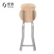 Jiabai stool folding chair home backrest dining chair wooden surface simple office conference training chair HS0002