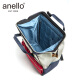 anello Japanese runaway bag men and women backpack computer compartment backpack Rakuten bag school bag AT-B0193A red, blue and white