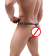 Herrenunterwäsche Tanga Slips sexy Bikini-Stil modal niedrige Taille Feste Farbe atmungsaktivem T-Shorts schwarz m
