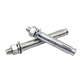 Deqi galvanized iron expansion bolt pull bolt iron zinc external expansion screw M12*100 (10 pieces)