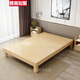 No bedside bed frame double bed solid wood bed 1.8m double bed tatami bed frame modern simple 1.2 simple single bed for rental 1.5m (tatami) solid wood model 30 high 1.8 meters wide * 1.9 meters long