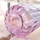 Shengshi Taibao glass vase vase dry flower gypsophila simulation flower container living room decoration ornaments blue and purple gradient 22cm