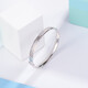 Yuan Shengfu's new PT950 high-quality nail polished platinum bracelet, fashionable women's platinum bracelet, concubine bracelet, 17.81 grams, ring mouth 56mm