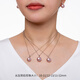 Nanxi Jiuzilihuo Large Purple Freshwater Pearl Pendant Women's Single Simple Four-leaf Clover Pearl Necklace Clavicle Chain Minor Flaws 10-11mm