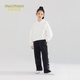 Mucmukn children's clothing webbing striped knitted pants casual pants skin-friendly trousers trendy comfortable knitted pants girls loose black 120 cm