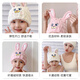 SVORIAHI Children's Hair Drying Hat Girls 2025 New Cute Thickened Shower Cap Super Water-Absorbent Quick-Drying Hair Shampoo-Free Hair Wrapping Headband Double-Eared Rabbit Pink 1 Piece Parent-child Style Universal for Children and Adults