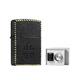 Zippo Original Lighter Zhibao Bite Edge Deep Turved Tallado Constantino Regalo de regalo de hombres a prueba de viento Constantino (independiente) (DY9902ZB) Tamaño único